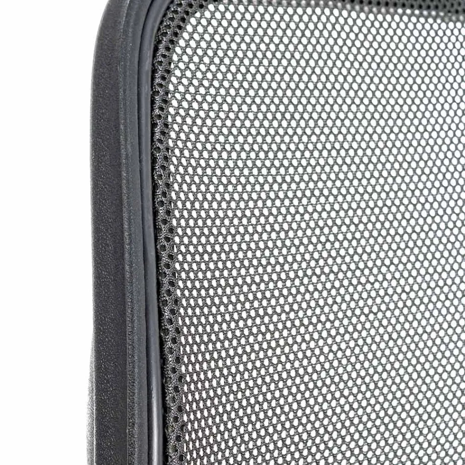 Chaise de bureau pivotante en nylon et tissu maillé en 3 couleurs - Rasha Viadurini