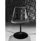 Chaise Pivotante, Assise en Ecoleather Capitonnè Processing - Aura Viadurini