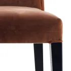 Chaise living rembourrée Grilli Zarafa fabriquée en Italie, 2 pièces Viadurini