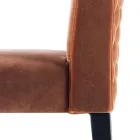 Chaise living rembourrée Grilli Zarafa fabriquée en Italie, 2 pièces Viadurini