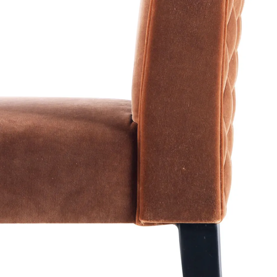 Chaise living rembourrée Grilli Zarafa fabriquée en Italie, 2 pièces Viadurini