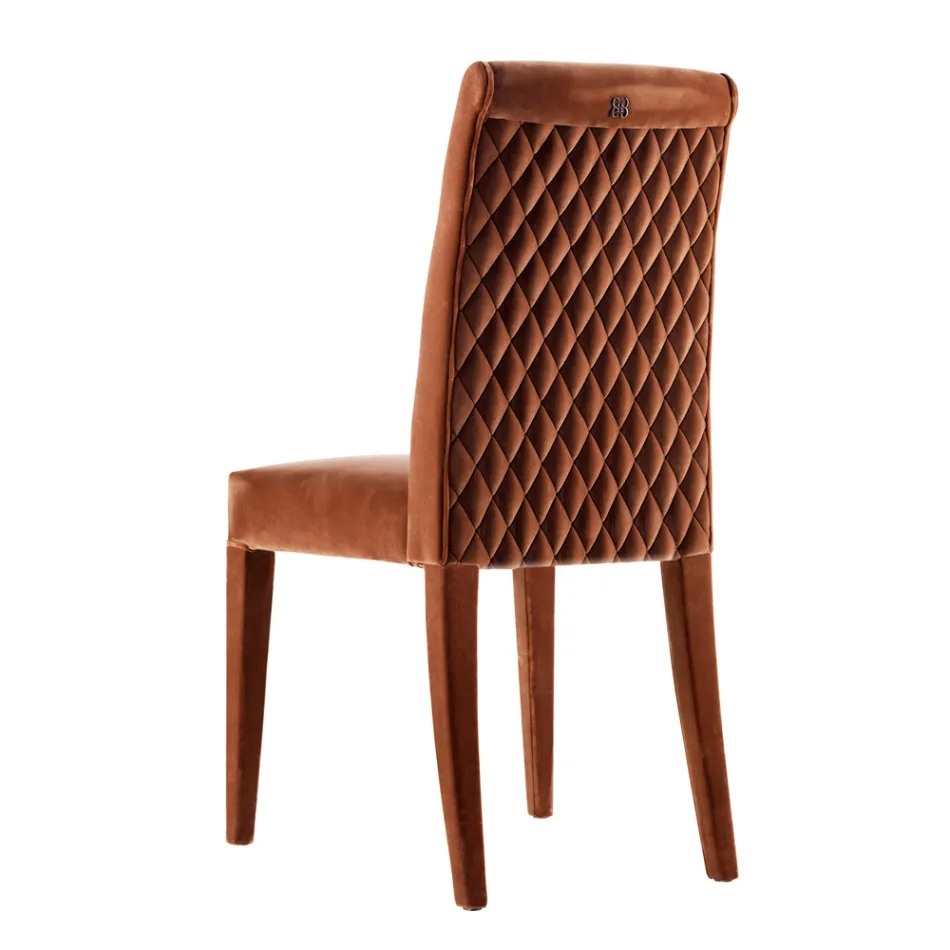 Chaise living rembourrée Grilli Zarafa fabriquée en Italie, 2 pièces Viadurini