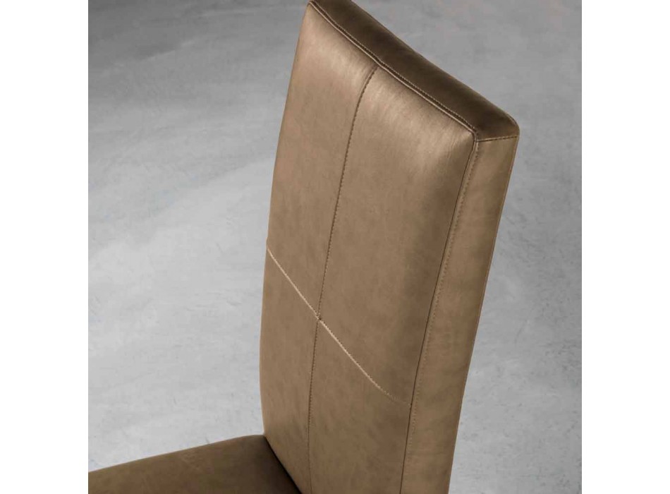 Chaise rembourrée moderne en bois de hêtre produite en Italie Ponza Viadurini