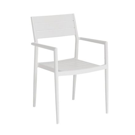 Chaise d'extérieur empilable avec structure en aluminium, 2 pièces - Ritchie Viadurini