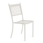 Chaise d'extérieur empilable en acier galvanisé Made in Italy 4 pièces - Celia Viadurini