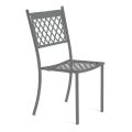 Chaise d'extérieur empilable en acier galvanisé Made in Italy 4 pièces - Celia