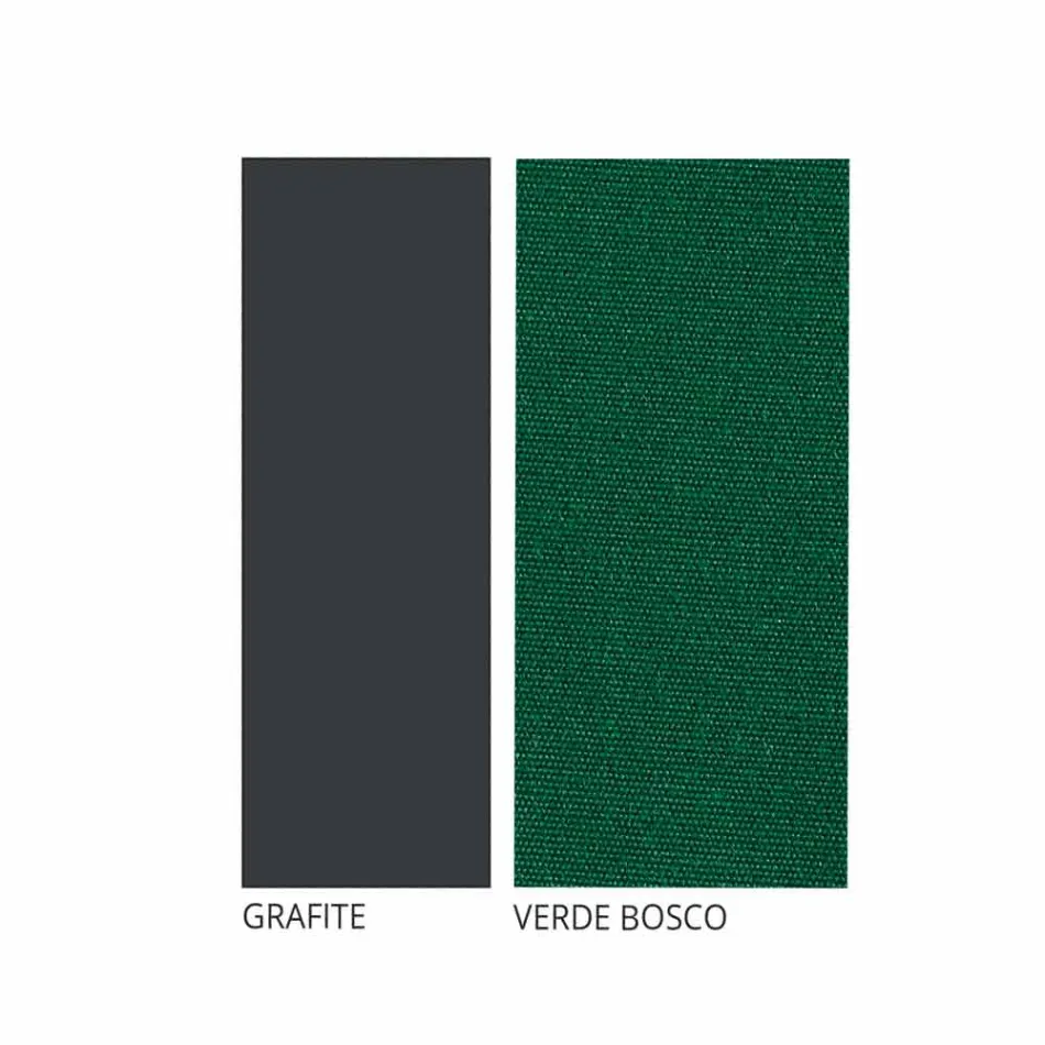 Chaise d'extérieur empilable en fer avec coussin Made in Italy 2 pièces - Allegra Viadurini