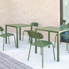 Chaise d'extérieur empilable en métal coloré Made in Italy 4 pièces - Pixie Viadurini