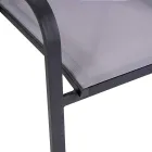 Chaise d'extérieur empilable en textilène et structure en aluminium - Pennarello Viadurini