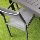 Chaise de jardin empilable en aluminium et textilène - Ninfea Viadurini