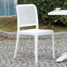 Chaise de jardin empilable en polypropylène et fibre de verre - Ciop Viadurini