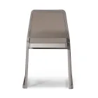 Chaise empilable en bois avec assise en velours fabriquée en Italie, 2 pièces - Leipzig Viadurini