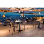 Chaise empilable d'extérieur en métal Made in Italy, 4 pièces - Verna Viadurini