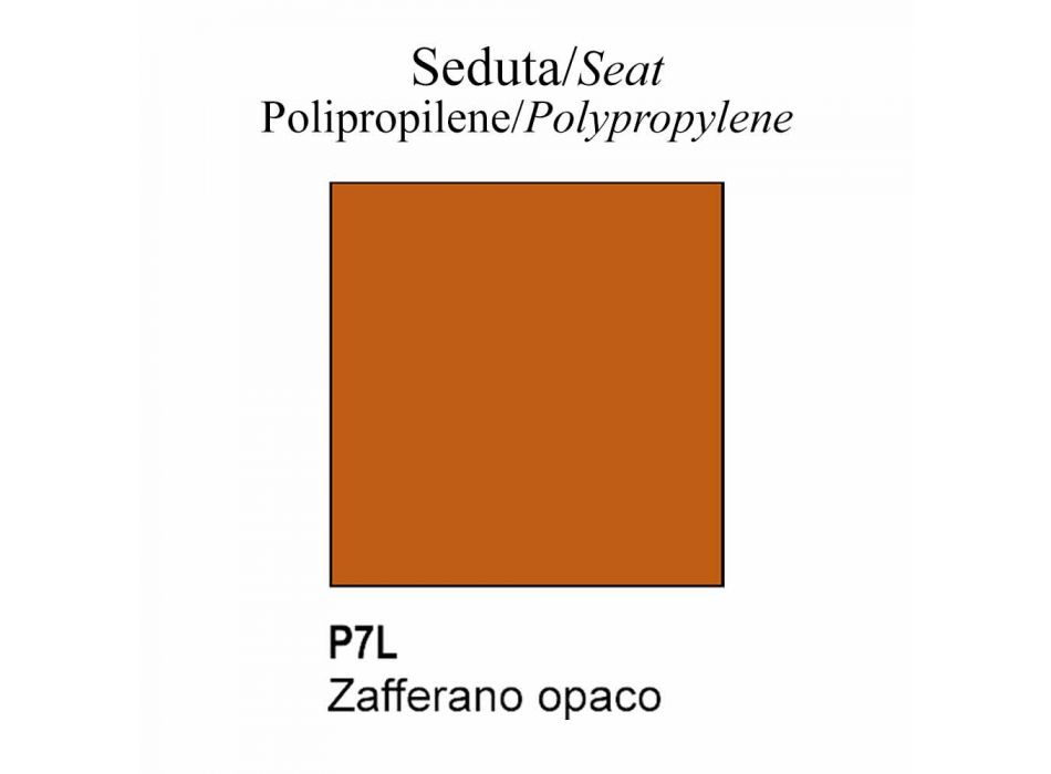 Chaise empilable en polypropylène et métal Made in Italy - Connubia Yo Viadurini