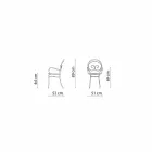 Chaise d'extérieur empilable en métal Made in Italy, 2 pièces - Authority Viadurini