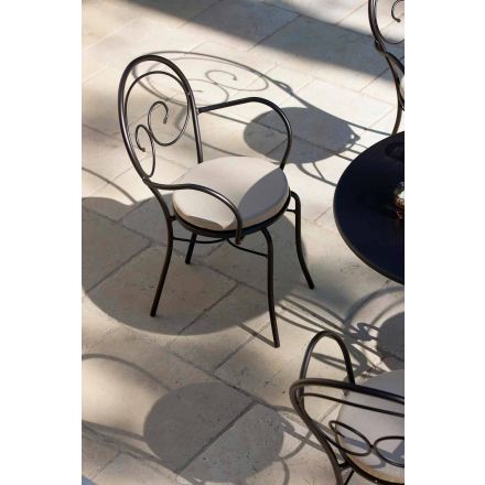 Chaise d'extérieur empilable en métal Made in Italy, 2 pièces - Authority Viadurini