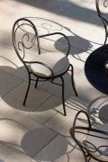 Chaise d'extérieur empilable en métal Made in Italy, 2 pièces - Authority
