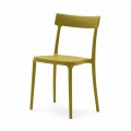 Chaise empilable intérieure ou extérieure en polypropylène Made in Italy,4 pièces - Argo