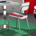 Chaise en éco-cuir avec drapeau italien du design Banda Viadurini