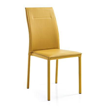 Chaise de salle à manger en simili cuir au design moderne et élégant - Granger Viadurini