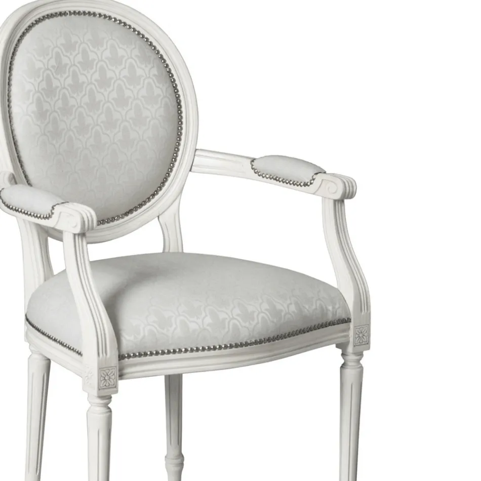 Chaise en hêtre rembourrée de caoutchouc mousse fabriquée en Italie - Occhio Viadurini