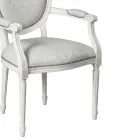 Chaise en hêtre rembourrée de caoutchouc mousse fabriquée en Italie - Occhio Viadurini