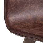 Chaise en hêtre monocoque et cuir régénéré Made in Italy - Jayden Viadurini