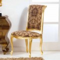 Chaise en bois de design classique en feuille d'or, Bellini