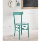 Chaise en bois de hêtre au design moderne 4 pièces - Stella Viadurini