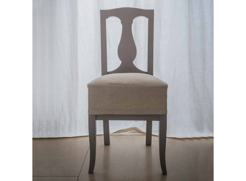 Chaise en hêtre laqué hêtre fabriqué en Italie, Kimberly Viadurini
