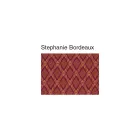 Chaise en Bois et Tissu Design Classique Dossier Croisé - Debussy Viadurini