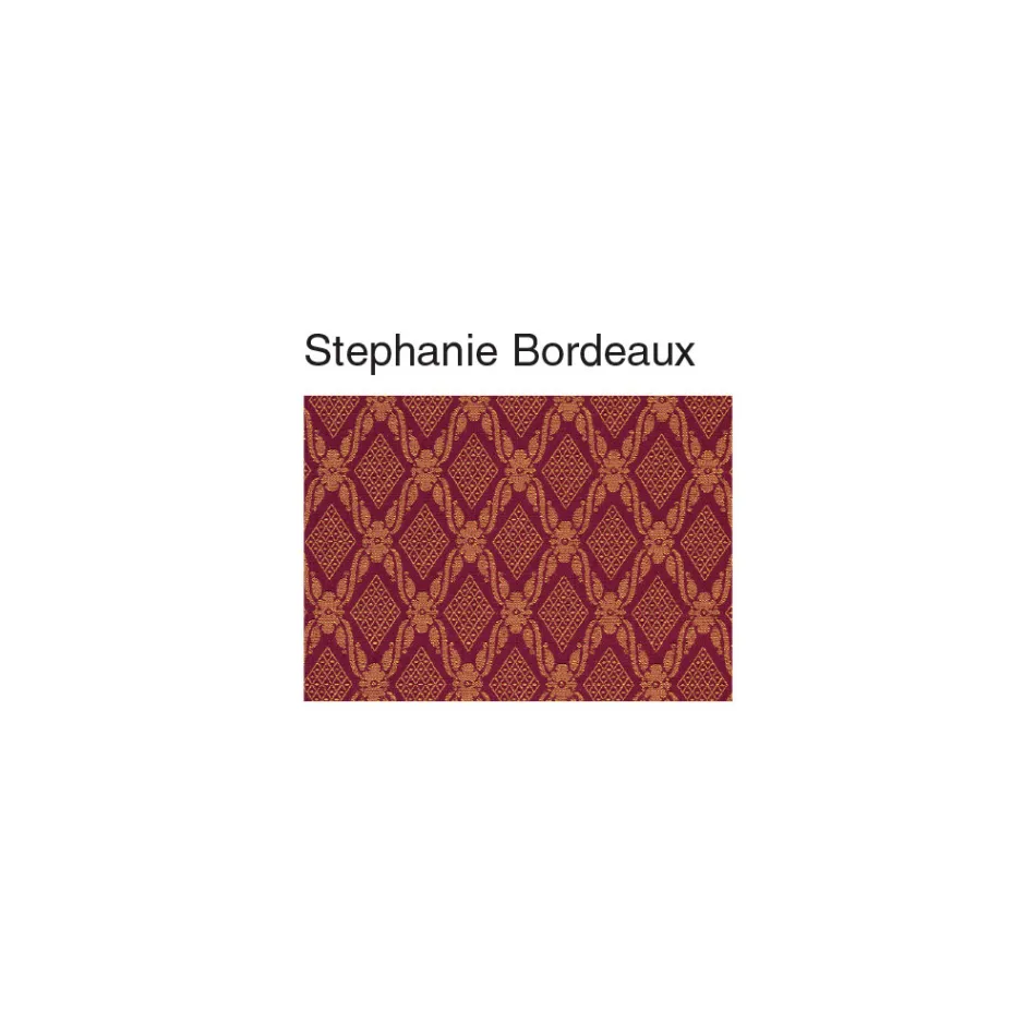 Chaise en Bois et Tissu Design Classique Dossier Croisé - Debussy Viadurini