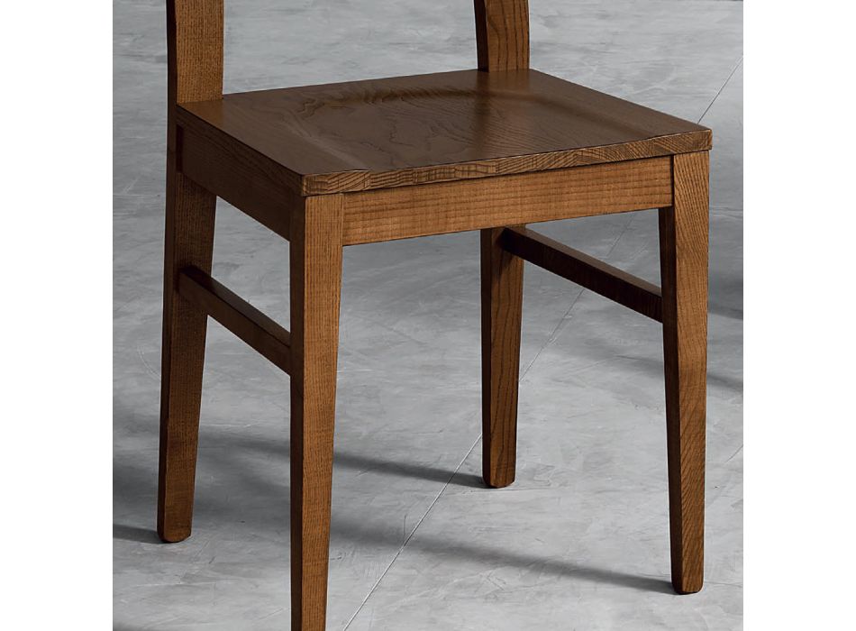 Chaise en bois de hêtre Masello Design de cuisine Made in Italy - Sofia Viadurini