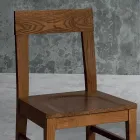 Chaise en bois de hêtre Masello Design de cuisine Made in Italy - Sofia Viadurini