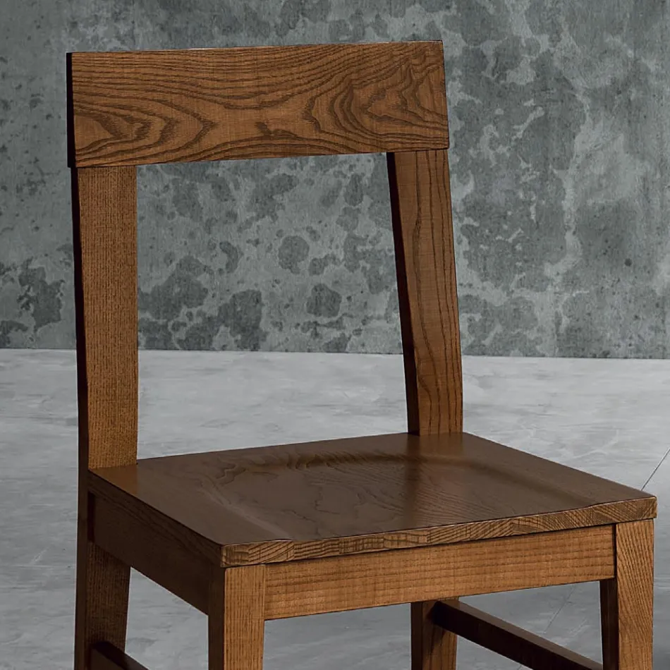 Chaise en bois de hêtre Masello Design de cuisine Made in Italy - Sofia Viadurini