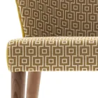 Chaise de design en bois massif moderne Grilli York made in Italy, 2 pièces Viadurini