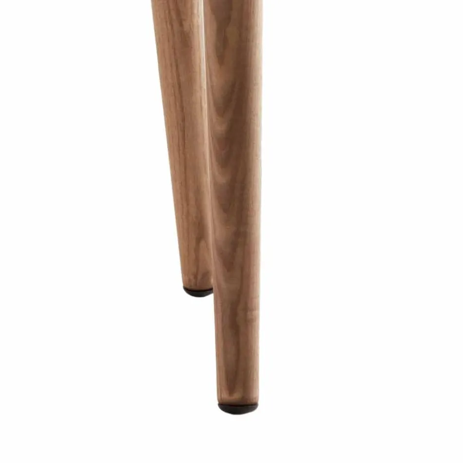 Chaise moderne en bois massif rembourré Grilli York fabriqué en Italie Viadurini