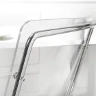 Chaise en plexiglas transparent et fer Made in Italy 2 pièces - Charlotte Viadurini