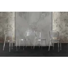 Chaise en polycarbonate transparent, design moderne - Yanis Viadurini
