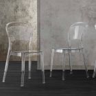 Chaise en polycarbonate transparent, design moderne - Yanis Viadurini
