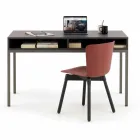 Chaise en polypropylène avec base en chêne teinté Made in Italy, 2 pièces - Scandio Viadurini