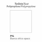 Chaise Polypropylène Recyclé Made in Italy 2 Pièces - Connubia Academy Viadurini
