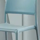 Chaise design moderne en résine et fibre de verre fabriquée en Italie Ravenna Viadurini