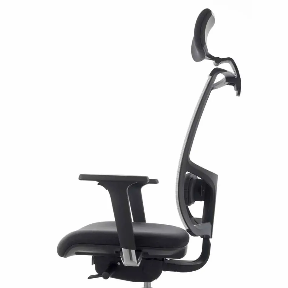 Fauteuil en similicuir semidirectionnel et opératoire Mina fabriqué en Italie Viadurini