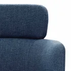 Chaise en tissu avec structure en métal noir de luxe Made in Italy - Cacao Viadurini