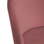 Chaise en velours et cadre en métal dans différentes finitions - Penna Viadurini