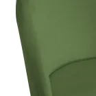 Chaise en velours et cadre en métal dans différentes finitions - Penna Viadurini