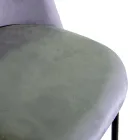 Chaise en velours et cadre en métal dans différentes finitions - Penna Viadurini