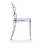 Chaise empilable d'intérieur ou d'extérieur en polycarbonate transparent - Planet Viadurini