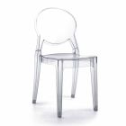 Chaise empilable intérieure ou extérieure en polycarbonate transparent – Pianeta Viadurini